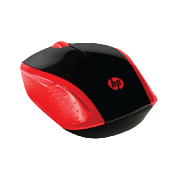 Mouse Inalámbrico Hp 200 / Nano receptor USB / Rojo con negro - Image 2